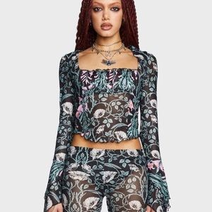 Dolls Kill Vintage Enchantments Flared Set